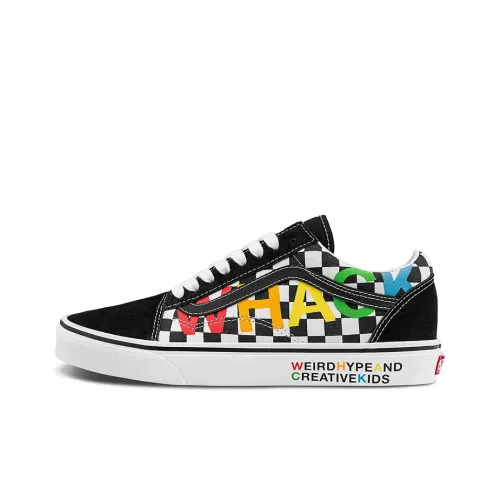 Tierra Whack x Vans Old Skool Collection Износостойкий и Легкий Низкий Топ Скейтборд Кроссовки Унисекс Черный Белый