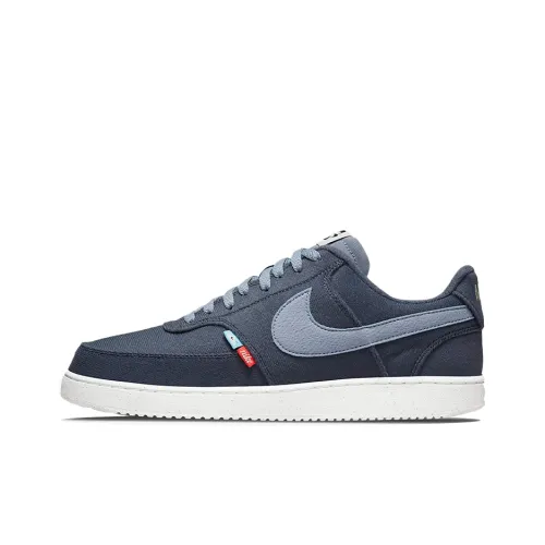 Nike Court Vision 1 Next Nature Slip Resistant Abrasion Resistant Low Топ Скейтборд Кроссовки Мужские Джинсовый Синий