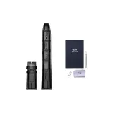 Чёрный бамбук с рельефом - без пуговиц [укороченный]