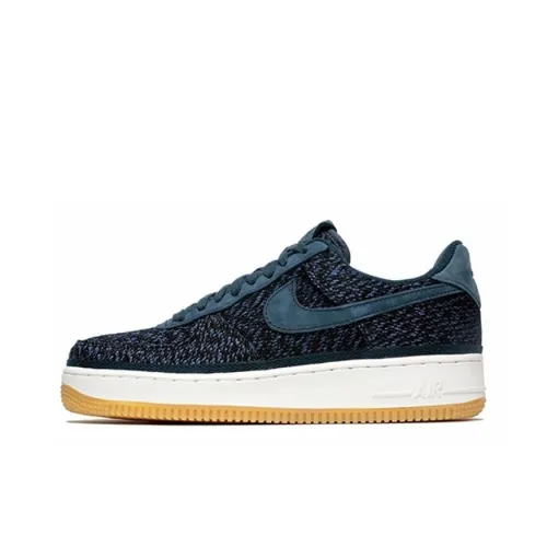 Nike Air Force 1 Indigo Нескользящий Легкий Низкий Топ Скейтборд Кроссовки Унисекс Синий