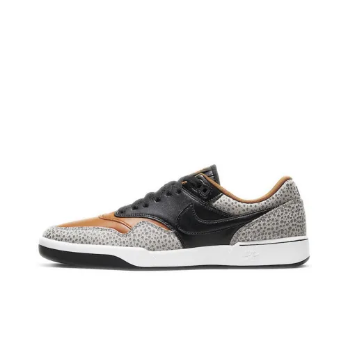 Nike GTS Return Премиум 'Safari' Slip-on Легкие Скейтбординг Кроссовки Унисекс Черные Оранжевые