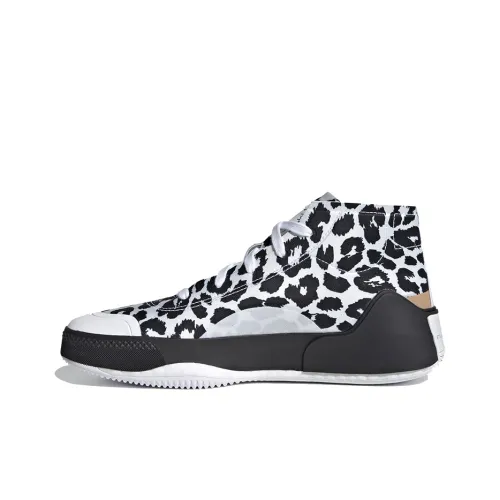 Stella McCartney x Adidas Treino MID Топ Скейтборд Кроссовки Женские Черный Белый