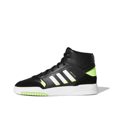 Adidas Originals Drop Step Slip-Resistant MID Топ Скейтборд Кроссовки Унисекс Черный Зеленый