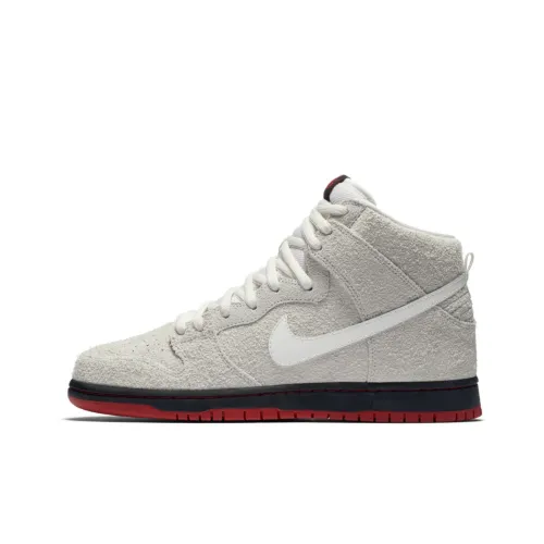 Nike Dunk SB Wolf In Sheep S Одежда Slip Легкий High Top Скейтбординг Кроссовки Унисекс Белый Standard Version