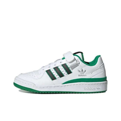 Adidas Originals FORUM Low 'Celtics' Устойчивые к истиранию Низкие Скейтборд Кроссовки Унисекс Белый Зеленый