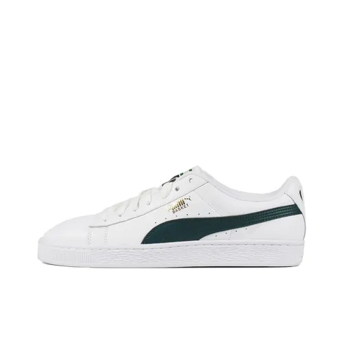 PUMA Basket LFS Low Топ Скейтборд Кроссовки Мужские Белые Зеленые