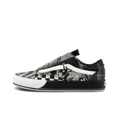 Vans Old Skool Collection Кепка Низкий Топ Скейтборд Кроссовки Унисекс Черный Белый