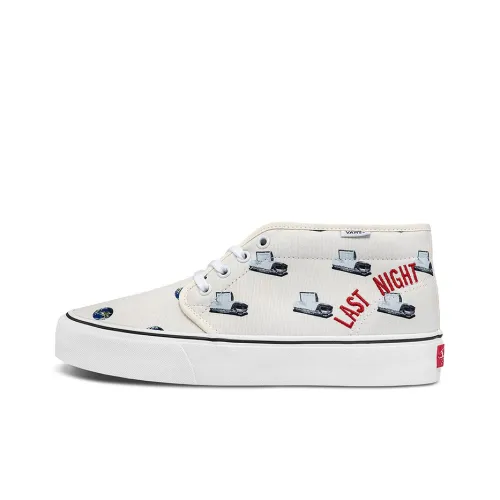 Cali Thornhill DeWitt x VANS Чука Бот LX MID Топ Скейтборд Кроссовки Унисекс Белый Визуальный ARTIST Коллаборация