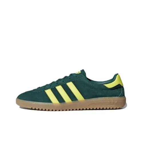 Adidas Originals Bermuda Low Топ Скейтборд Кроссовки Мужские Зеленый Желтый