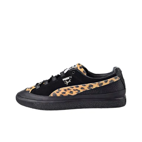 PUMA Clyde Series RT X Volcom Balanced Легкий Низкий Скейтбординг Кроссовки Мужские Черные