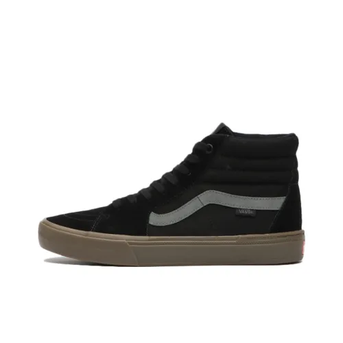Vans SK8 High Топ Скейтборд Кроссовки Унисекс Черный Кофейный