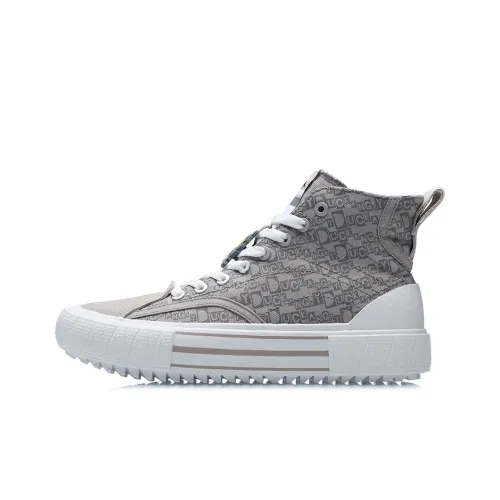 Подкладка противоскользящая устойчивая к истиранию быстросохнущая баланс легкий. Высокие кроссовки для скейтбординга женские цвет морозно-серый