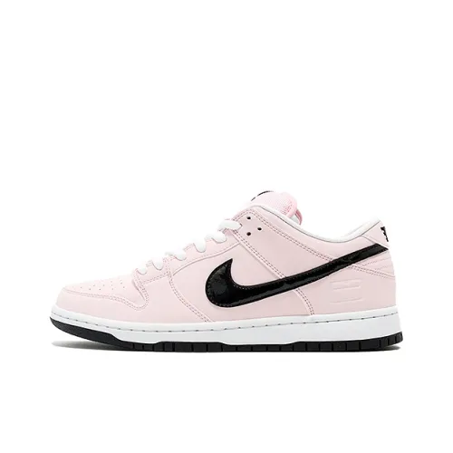 Nike Dunk SB Розовый Bo Легкий Покрытие Низкие Кроссовки для скейтбординга Унисекс Розовый