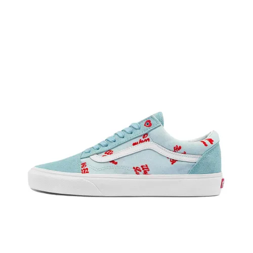 VANS Old Skool Collection Низкие Кроссовки для скейтбординга Unisex Light Blue