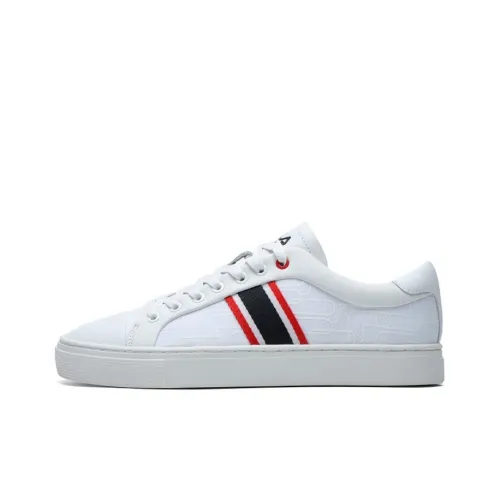 FILA 1911 Slip-on Устойчивый к износу устойчивый к абразивным воздействиям легкий низкий топ кроссовки для скейтбординга Женские Белые