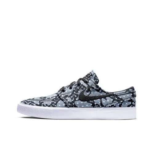 nike SB Stefan Janoski Булавка Точка Покрытие Противоскользящие Низкие Кроссовки для скейтбординга Мужской Гороховый узор Серый