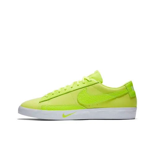Nike Blazer PRM Slip Resistant Abrasion Resistant Low Топ Скейтборд Кроссовки Мужские Неон Желтый