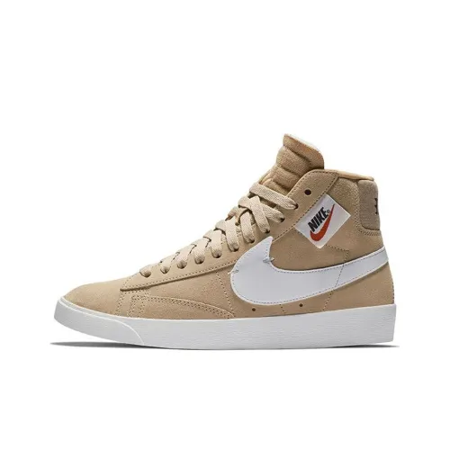 Nike Blazer Rebel Покрытие Slip-Resistant MID Топ Скейтборд Кроссовки Женские Коричневый