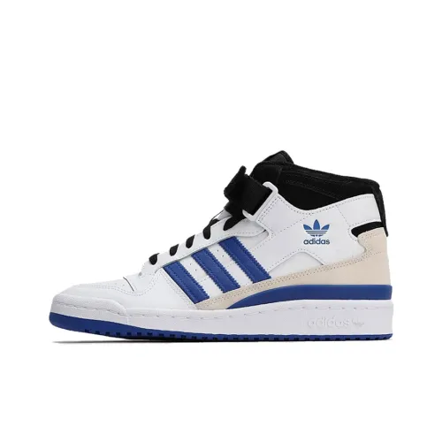 Adidas Originals Forum Mid Топ Скейтборд Кроссовки Мужские Белый Синий Черный