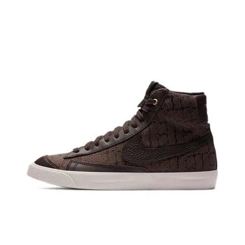 Nike Blazer Термическое Покрытие MID Топ Скейтборд Кроссовки Мужские Коричневый Белый