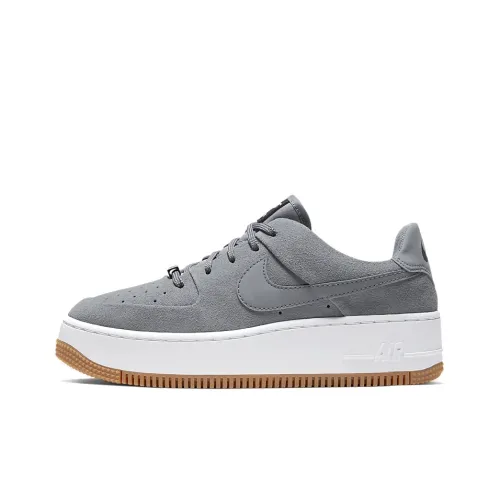 Nike Air FORCE 1 Шалфейный Non Нижняя юбка Легкий Низкий Топ Кроссовки для скейтбординга Женские Волчий серый