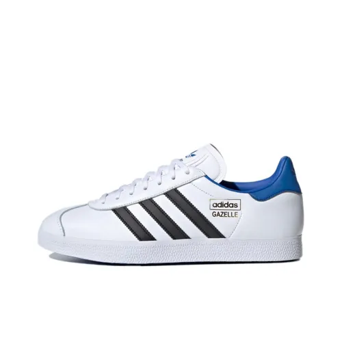 Adidas Originals Gazelle Low Топ Скейтборд Кроссовки Мужские Белый Черный Синий