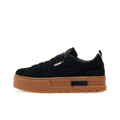 PUMA Mayze Low Топ Скейтборд Кроссовки Женские Черный Коричневый