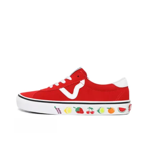 Vans Sports Low Топ Скейтборд Кроссовки Унисекс Красный
