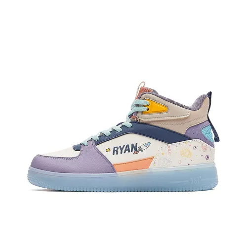 361° Термический Slip-resistant и устойчивый к истиранию Высокий топ Скейтборд Кроссовки Женские Белый Фиолетовый Оранжевый