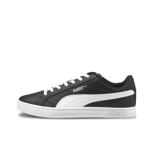 PUMA Smash Vulc V3 Vulc V3 Low Скейтборд Кроссовки Унисекс Черный Белый