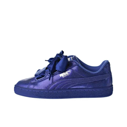 PUMA Basket Series Низкие Кроссовки для Скейтбординга Женские Синие
