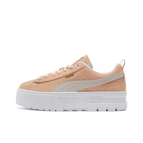 PUMA Mayze Low Топ Скейтборд Кроссовки Женские Розовые Белые
