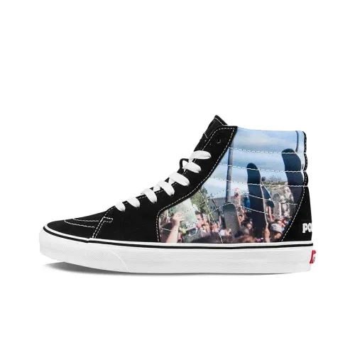 MOCA x VANS SK8 High Топ Скейтборд Кроссовки Унисекс Черный