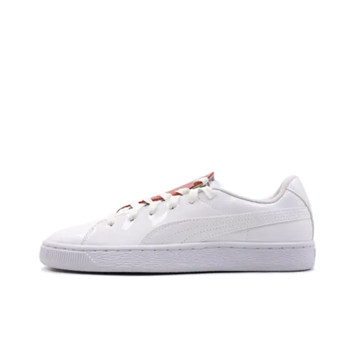 PUMA Basket Crush Low Топ Скейтборд Кроссовки Женские Белые