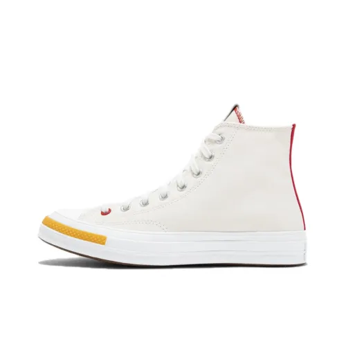CLOT x Converse Chuck 70 Chuck Taylor Hi 'Белый' Устойчивые к истиранию высокие кроссовки для скейтбординга унисекс белые