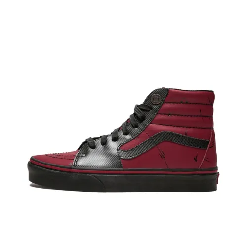 VANS SK8 High Топ Скейтборд Кроссовки Унисекс Темно-красный