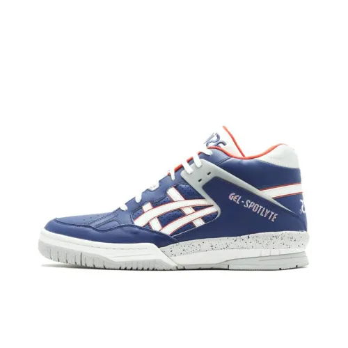 Asics Snapdown 3 Гель Spotlyte MID Топ Кроссовки для скейтбординга Мужской Синий Белый