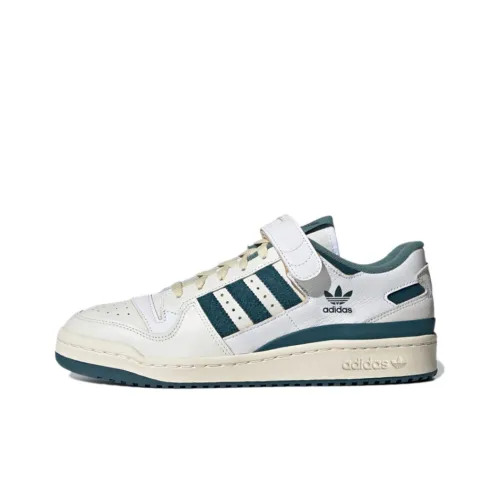 Adidas Originals FORUM 84 Износостойкий и Легкий Низкий Топ Скейтборд Кроссовки Унисекс Белый Зеленый