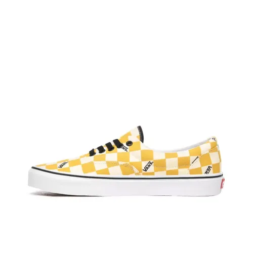 VANS Era Легкий Верх Низкие Кроссовки для Скейтбординга Унисекс Желтый Белый