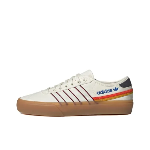 Adidas Originals Delpala Slip Resistant Abrasion Resistant Low Топ Скейтборд Кроссовки Унисекс Белый