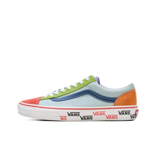 VANS Style 36 Series Низкие Скейтборд Кроссовки Унисекс Синий Зеленый Красный