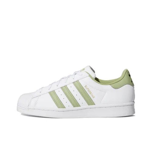 Adidas Originals SUPERSTAR LOW Скейтборд Кроссовки Женские Белый Зеленый