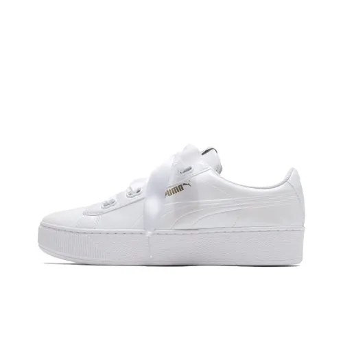 PUMA Vikky Platform Low Топ Скейтборд Кроссовки Женские Белые