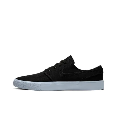 nike SB Stefan Janoski Zoom Холст RM Нескользящий Легкий Низкий Топ Скейтборд Кроссовки Унисекс Черный Синий