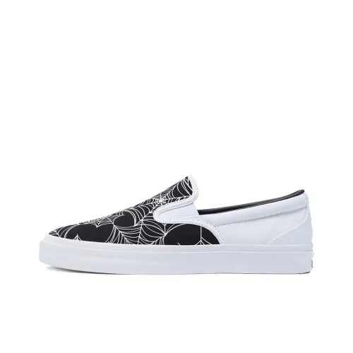 Конверс One Star CC Pro противоскользящие и дышащие кроссовки для скейтбординга унисекс черные белые