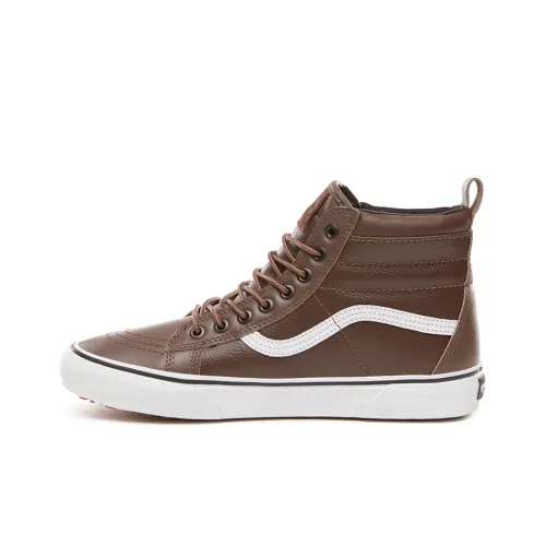 Vans SK8 High Кроссовки для скейтбординга Унисекс Коричневый Белый