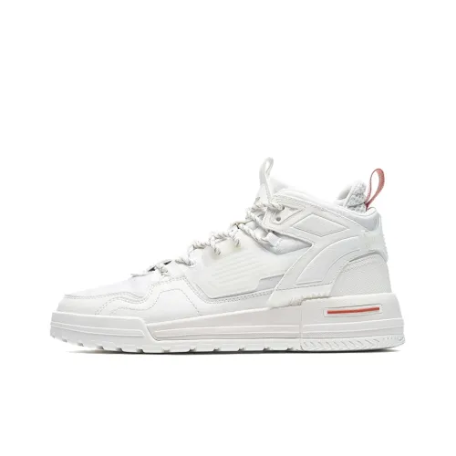 XTEP Sky Ride Collection OVERLORD The Tale OF Два Queens High Топ Кроссовки для скейтбординга Женские Белые