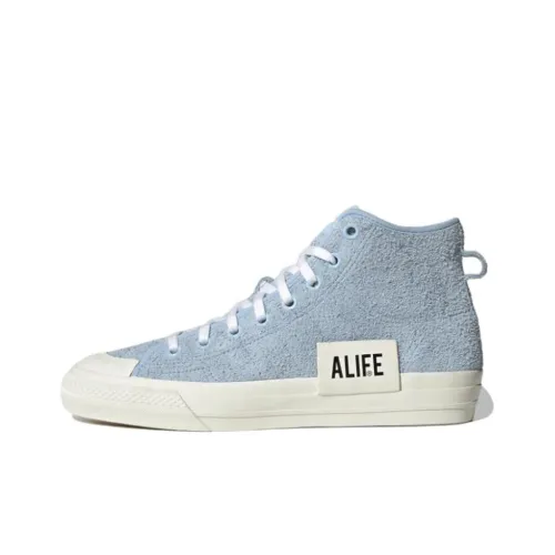 ALIFE x adidas originals NIZZA High MID Топ Скейтборд Кроссовки Унисекс Синий