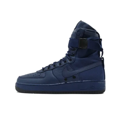 Nike Air FORCE 1 Binary Синий Slip Lightweight High Top Скейтбординг Кроссовки Женские Синий Черный