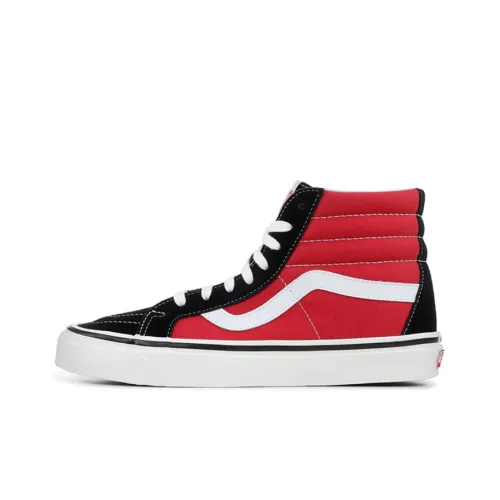 VANS SK8 38 DX Anaheim Высокие Кроссовки для скейтбординга Унисекс Черный Красный